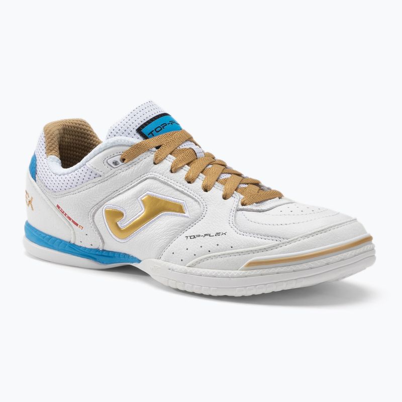Futbolo bateliai Joma Top Flex IN balti/auksiniai 9