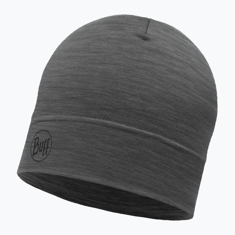 BUFF Lengva Merino vilnos vienspalvė pilka žieminė kepurė 4