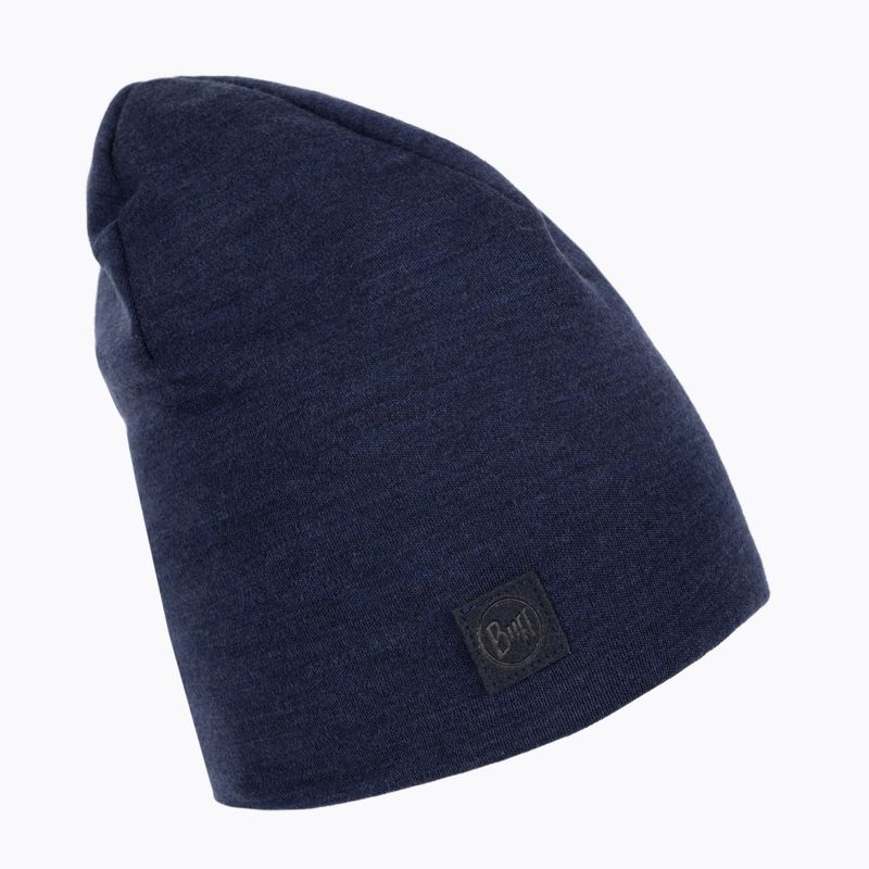 BUFF Sunkiasvorė žieminė kepurė iš Merino vilnos 2021 solid denim