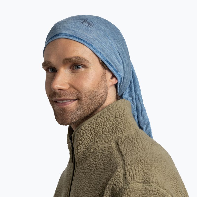 Daugiafunkcinė skara BUFF Lightweight Merino Wool lake blue 4