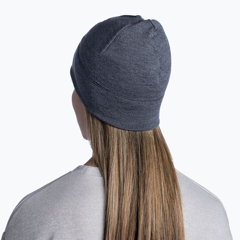 BUFF Midweight Merino Wool žieminė kepurė šviesiai pilka 7