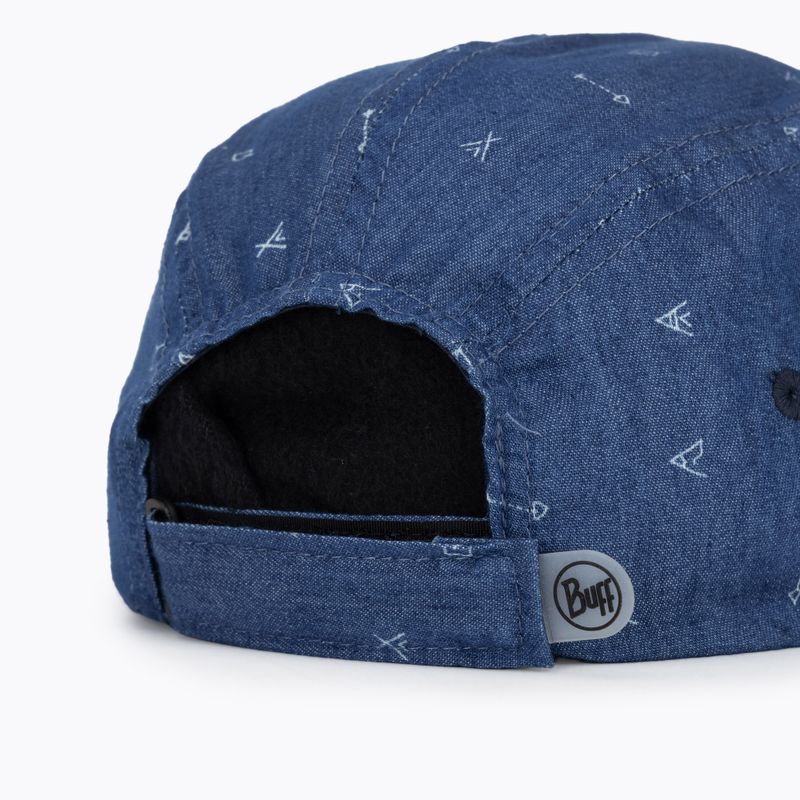 Kepuraitė su snapeliu vaikams BUFF 5 Panel arrows denim/denim 4