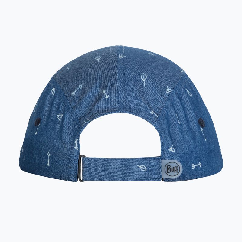 Kepuraitė su snapeliu vaikams BUFF 5 Panel arrows denim/denim 2