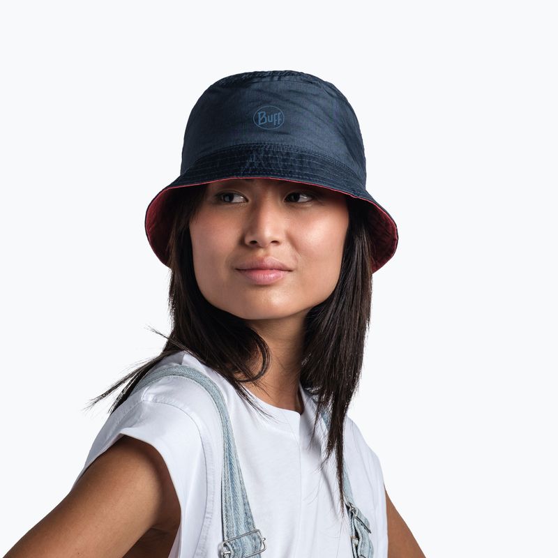Skrybėlė BUFF Travel Bucket collage red 4