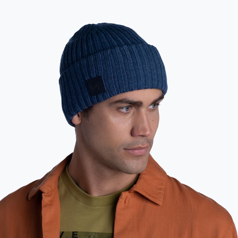 BUFF Merino vilnos Ervin džinsinė žieminė kepurė 5