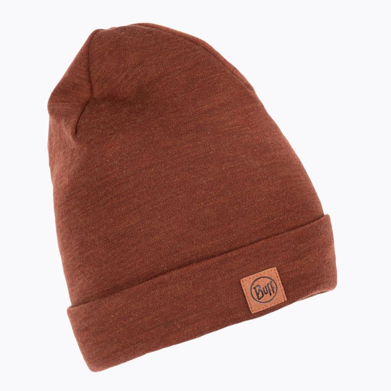 BUFF Sunkiasvorė žieminė kepurė iš Merino vilnos sienna