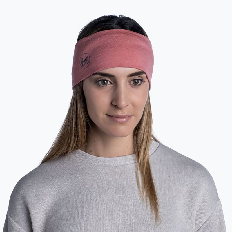 BUFF Midweight Merino Wool rosewood melange galvos apdangalas 5