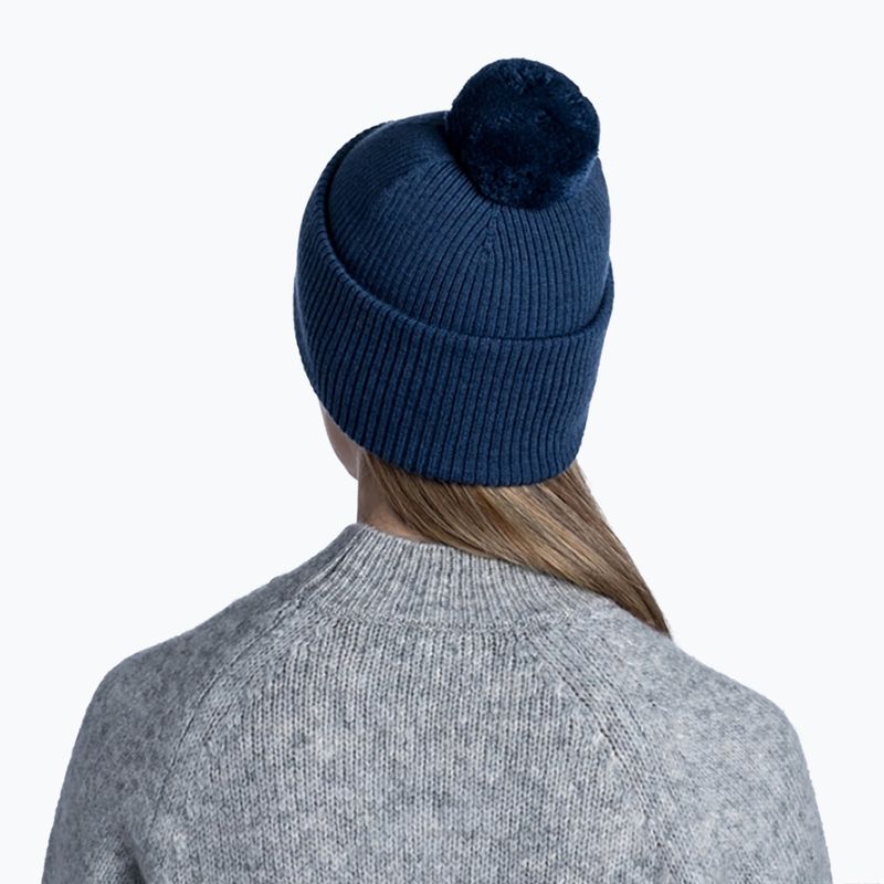 BUFF Merino megzta Tim džinsinė žieminė kepurė 8