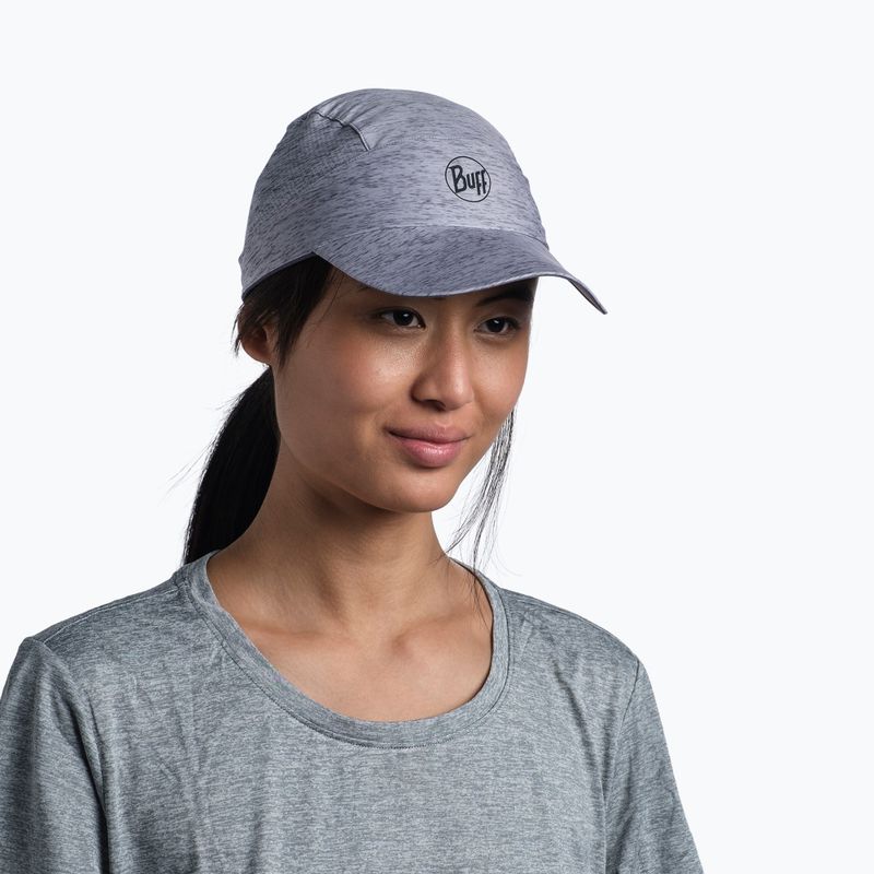 Kepurė su snapeliu BUFF Pack Speed heather light grey 4