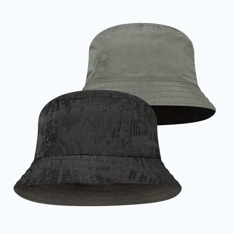 Skrybėlė BUFF Travel Bucket clay black/grey 3