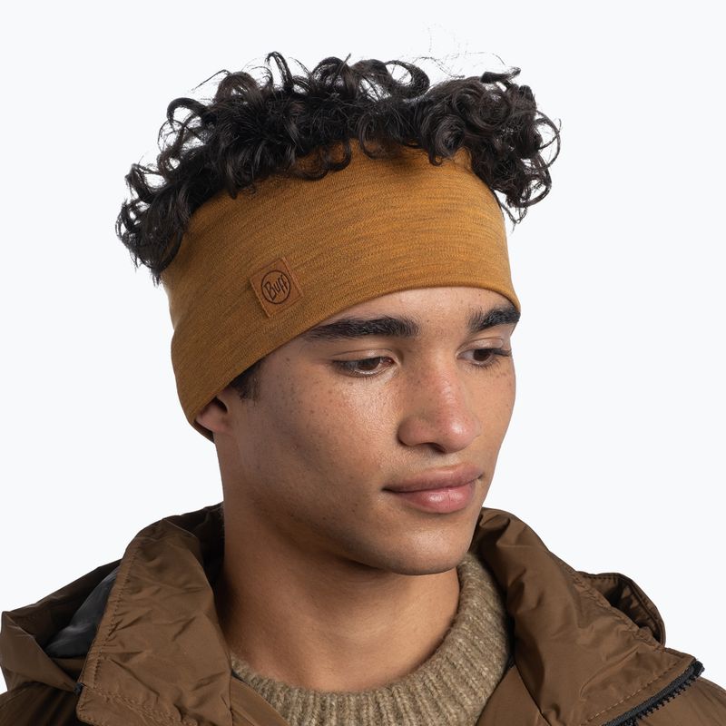 Galvos juosta BUFF Merino Wide solid mustard 2