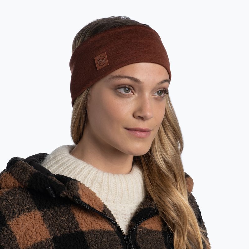 Galvos juosta BUFF Merino Wide solid sienna 2