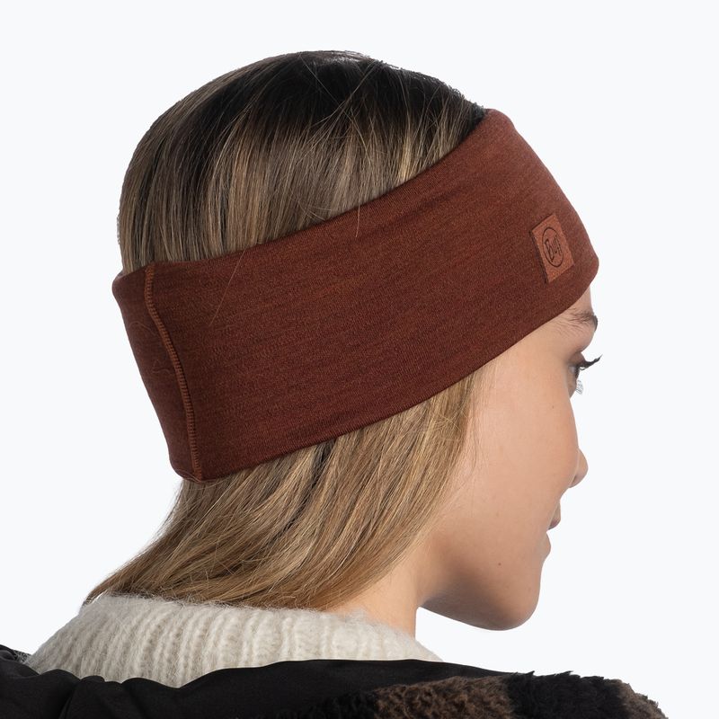 Galvos juosta BUFF Merino Wide solid sienna 4