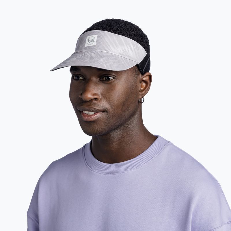 BUFF Go Visor Jaru bėgimo skydelis šviesiai pilkas 7