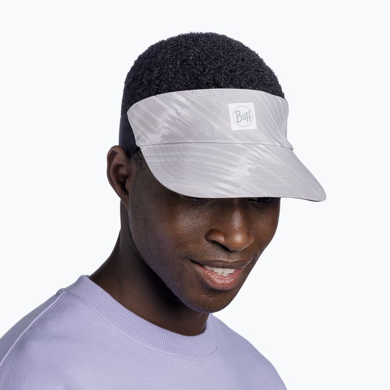 BUFF Go Visor Jaru bėgimo skydelis šviesiai pilkas 8