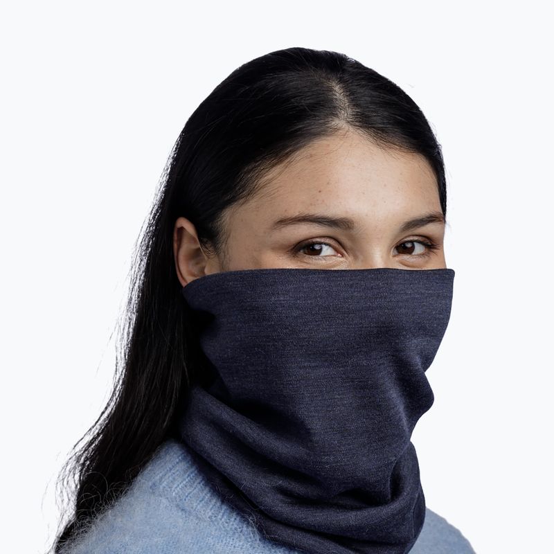 BUFF Sunkiasvorė Merino vilna, vientisa indigo spalvos balaklava balaklava 5