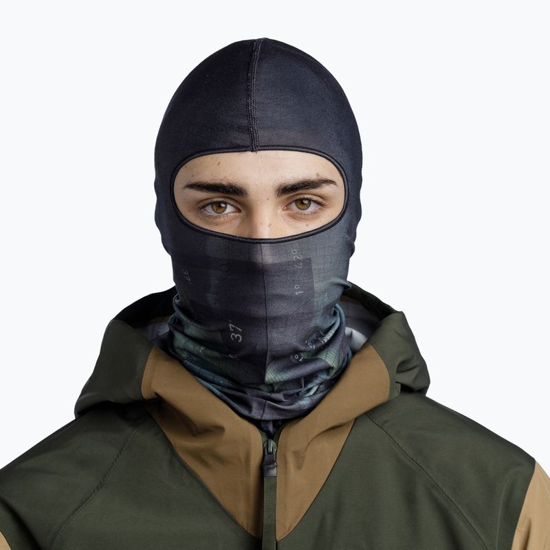 "BUFF Ecostretch alock" balaklava su sidabrinėmis rankovėmis 2