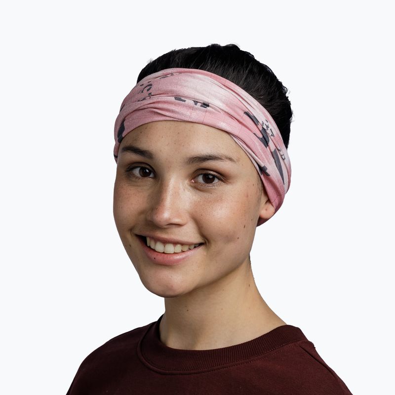 Daugiafunkcinė mova BUFF Original Ecostretch black pale pink 4