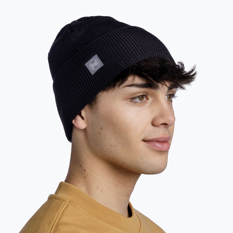 Žieminė kepurė BUFF Crossknit solid black 4