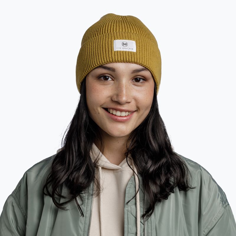 Žieminė kepurė BUFF Knitted Drisk citronella 3