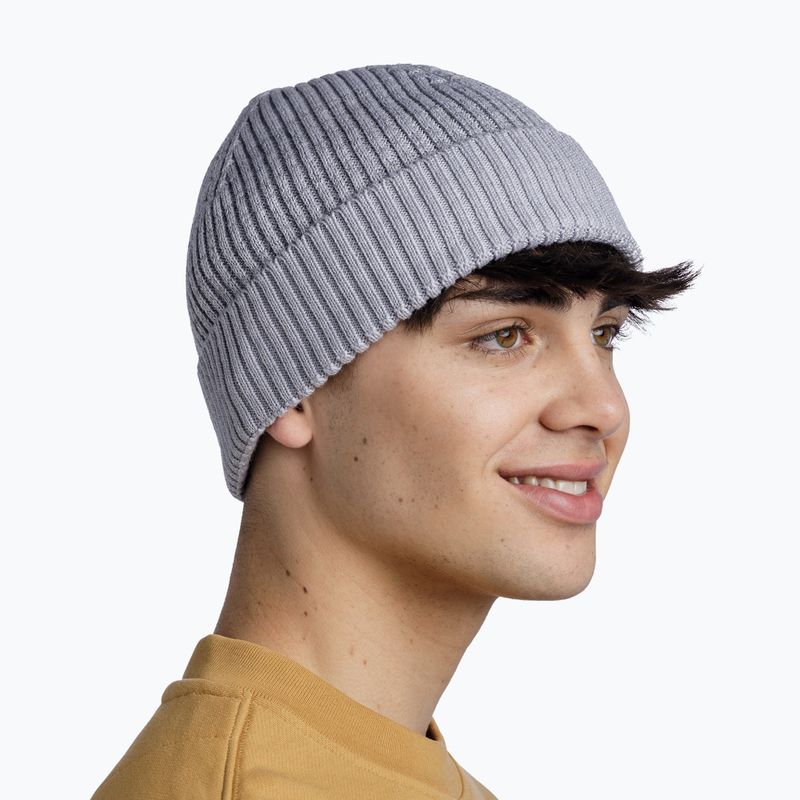 Žieminė kepurė BUFF Merino Active light grey 4