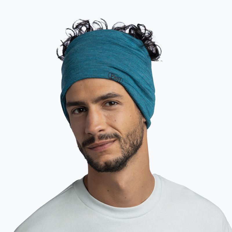 Daugiafunkcinė skara BUFF Lightweight Merino Wool teal 5