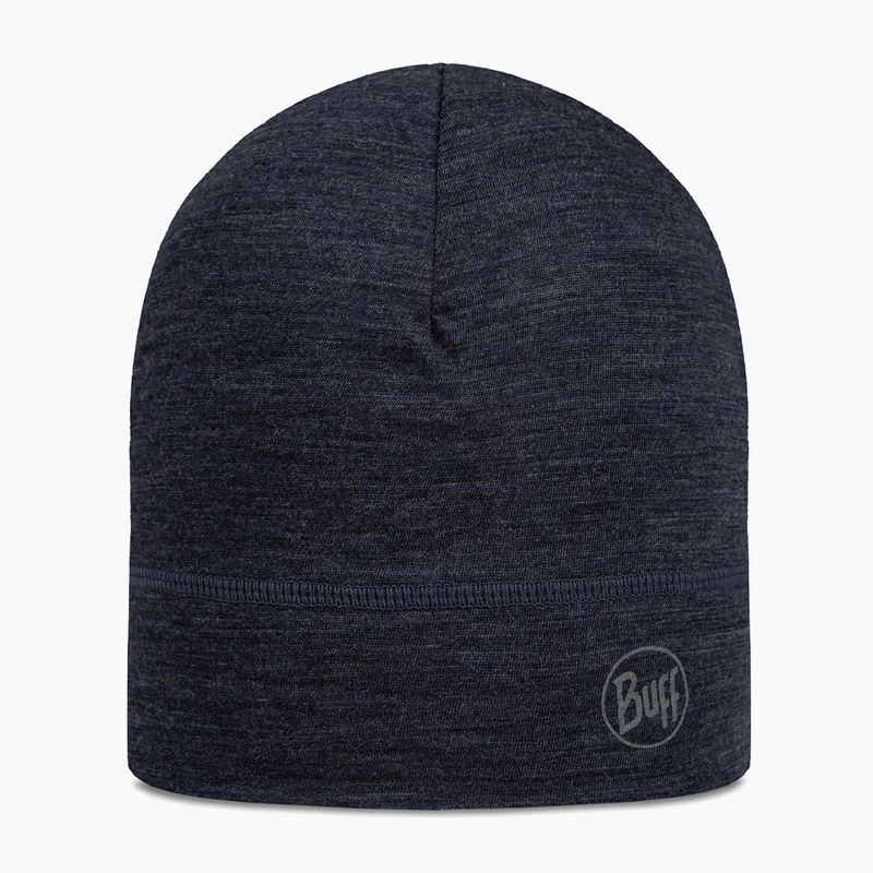 Žieminė kepurė BUFF Lightweight Merino Wool solid night blue