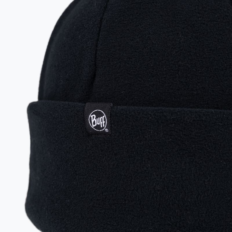 Žieminė kepurė BUFF Polar Prints solid black 2