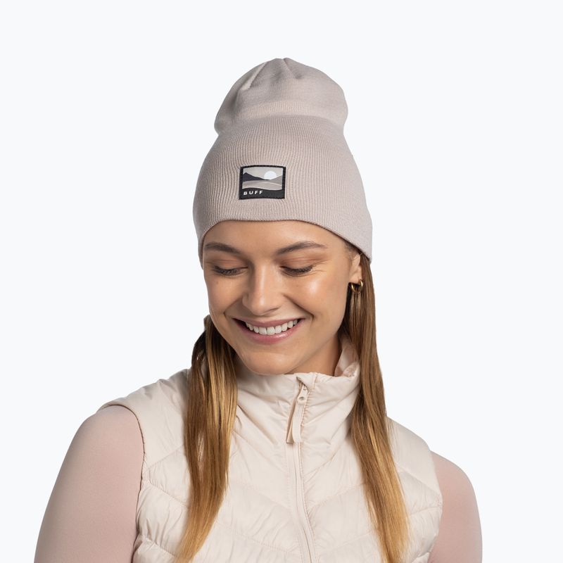 Žieminė kepurė BUFF Knitted Lilon long birch gray 3