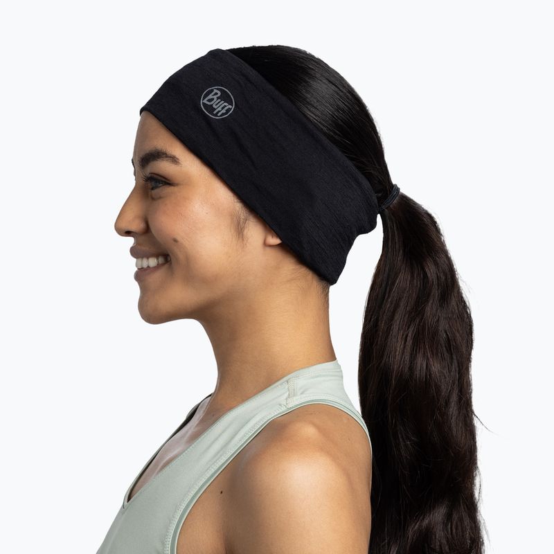 Galvos juosta BUFF Lightweight Merino Wool black 2