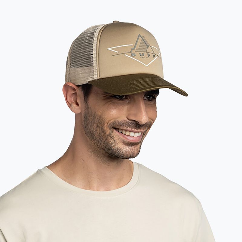 Kepurė su snapeliu BUFF Trucker khaki 3