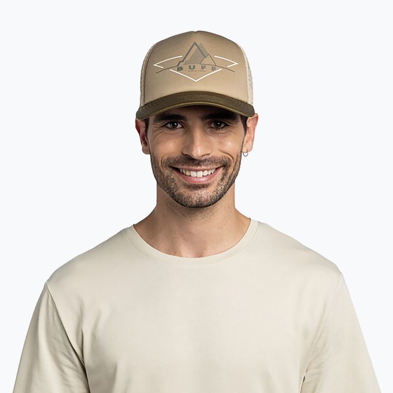 Kepurė su snapeliu BUFF Trucker khaki 4