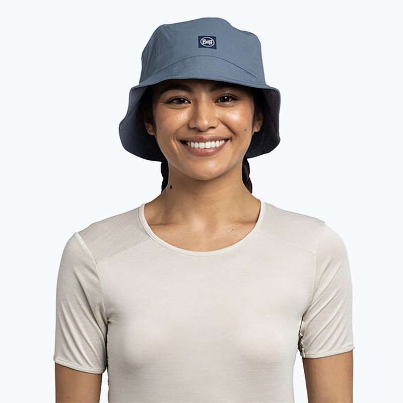 Skrybėlė BUFF Adventure Bucket Solid stone blue 5