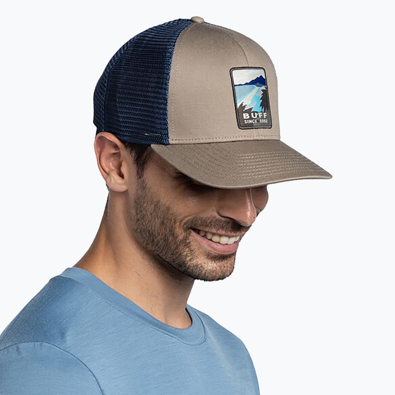 Kepurė su snapeliu BUFF Explore Trucker soor tundra khaki 7