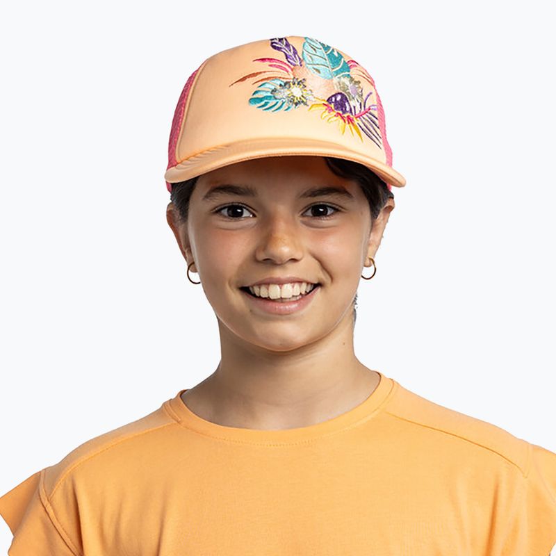 Vaikiška kepuraitė su snapeliu BUFF Trucker Neottia coral 4