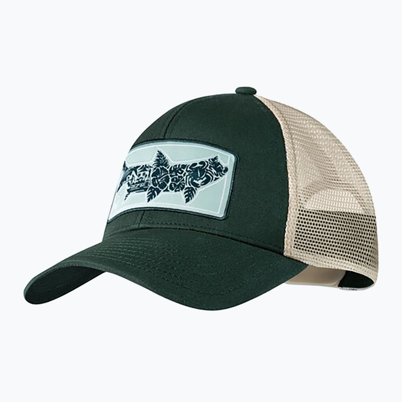 Kepuraitė su snapeliu BUFF Explore Trucker Salt green