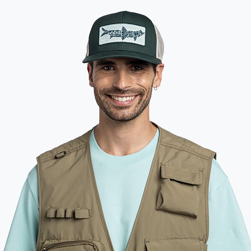 Kepuraitė su snapeliu BUFF Explore Trucker Salt green 4