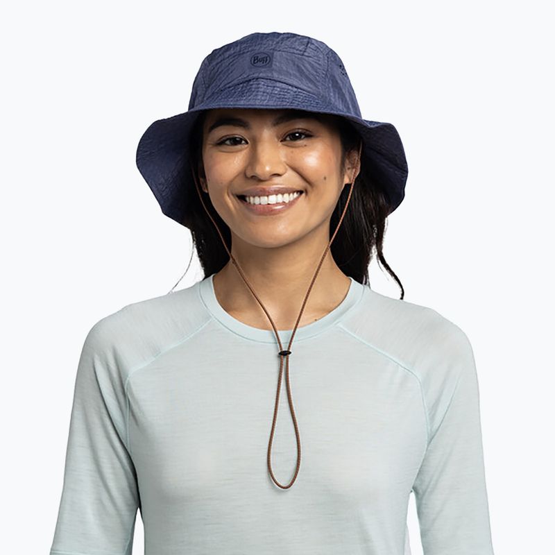 Skrybėlė BUFF Go Bucket Solid indigo 6
