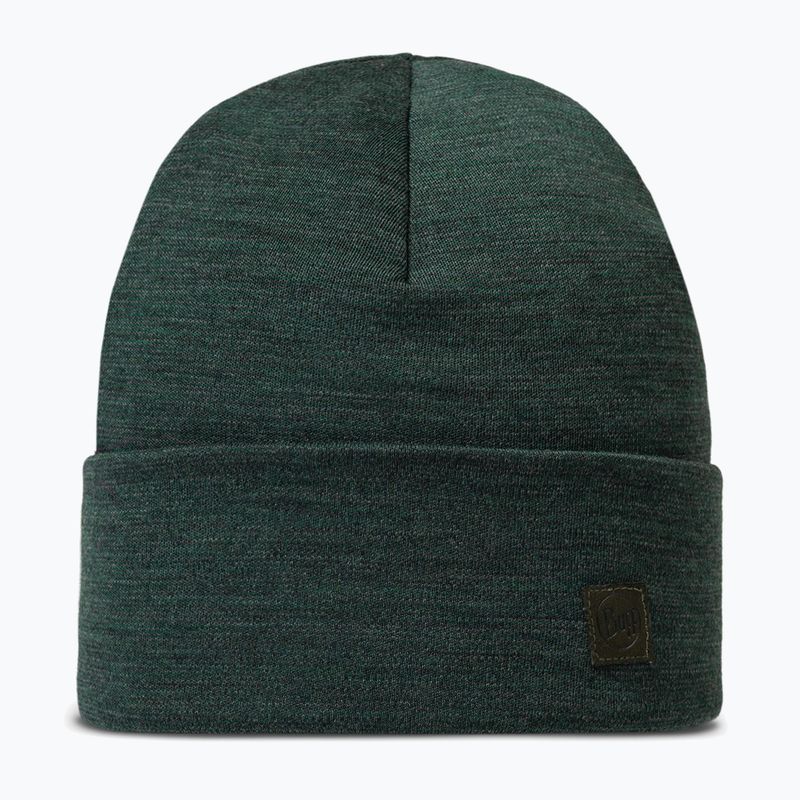 Žieminė kepurė BUFF Heavyweight Merino Wool solid forest