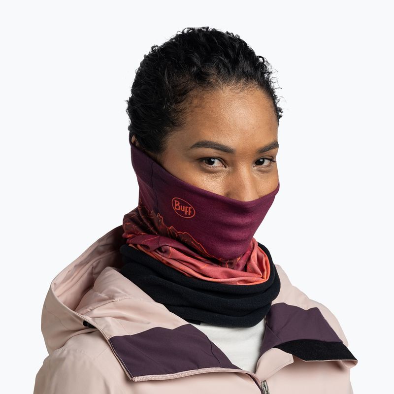 Daugiafunkcinė skara BUFF Polar unal garnet 4