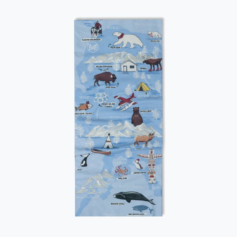 Vaikiška daugiafunkcinė skara BUFF Original Ecostretch imus washed blue 2