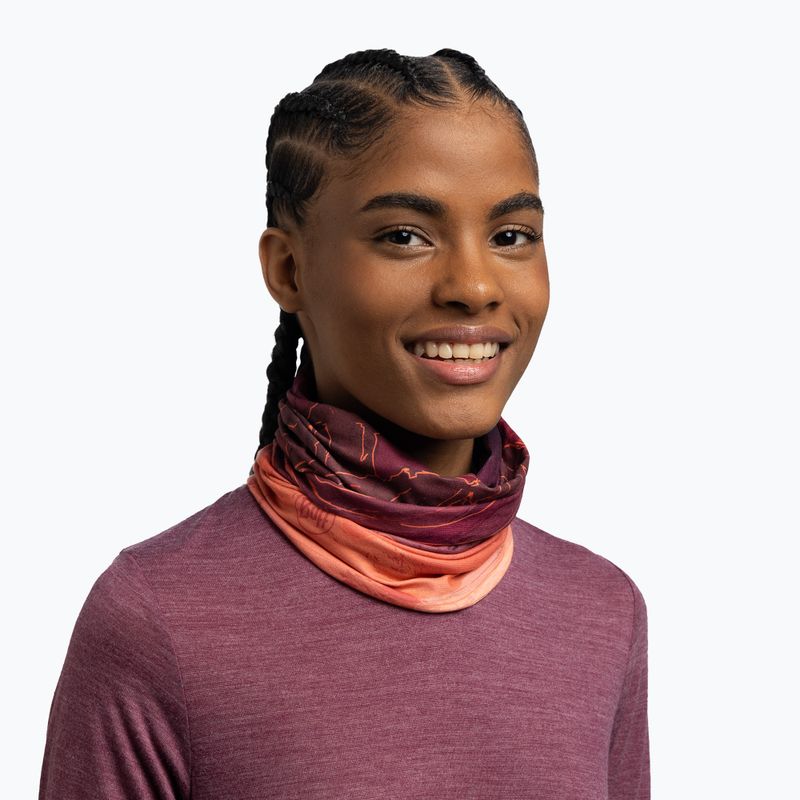 Daugiafunkcinė skara BUFF Original Ecostretch unal garnet 4