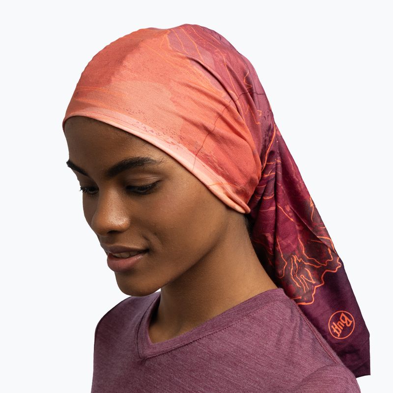 Daugiafunkcinė skara BUFF Original Ecostretch unal garnet 6