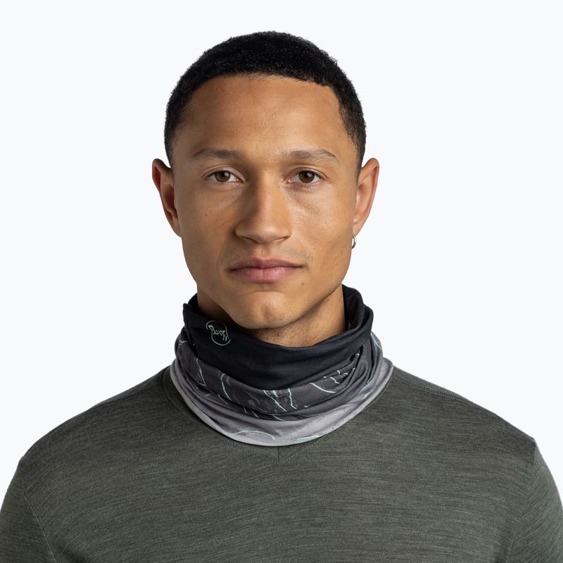 Daugiafunkcinė skara BUFF Original Ecostretch Unal Grey 3