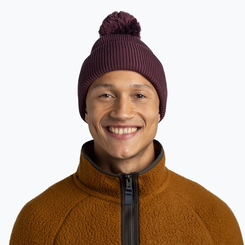 Žieminė kepurė BUFF Knitted Renvi burgundy 3