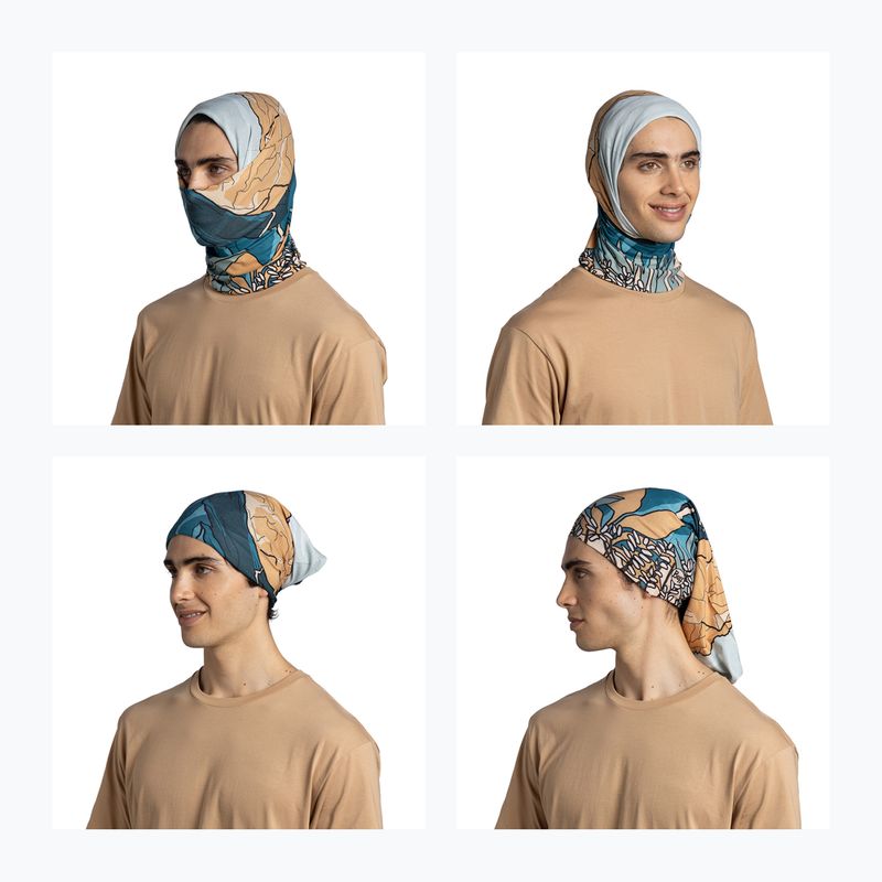 Daugiafunkcinė skarelė BUFF Coolnet UV nive teal 5