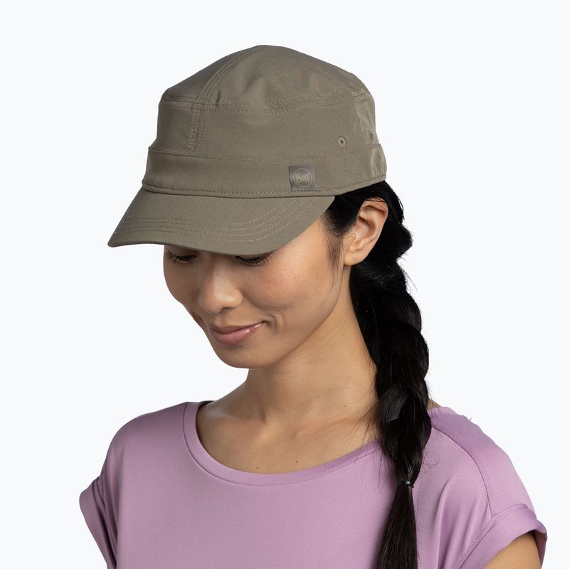 Kepurė su snapeliu BUFF Military solid tundra khaki 4