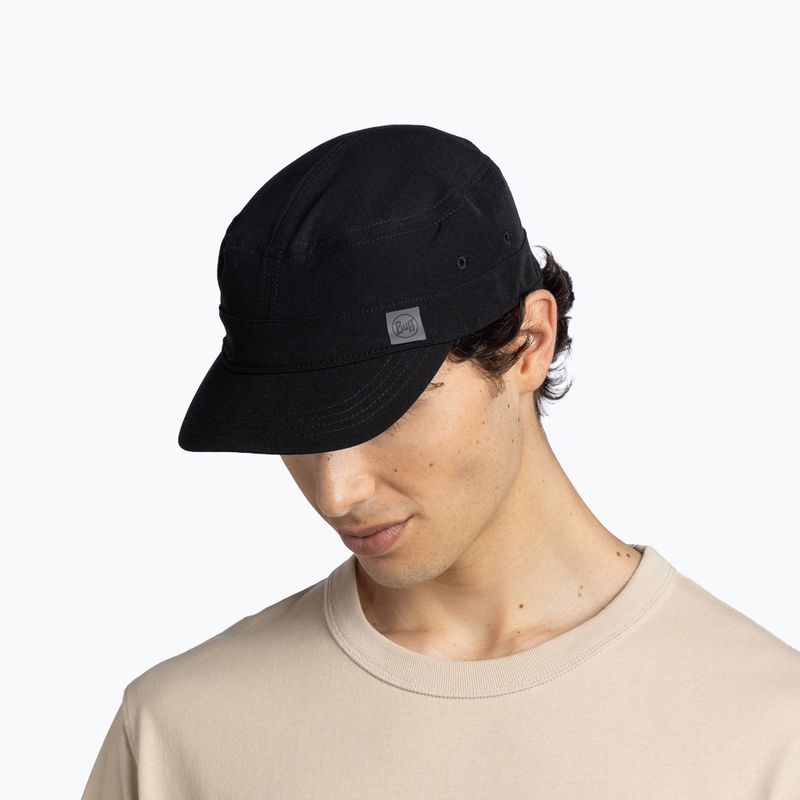 Kepurė su snapeliu BUFF Military solid black 4