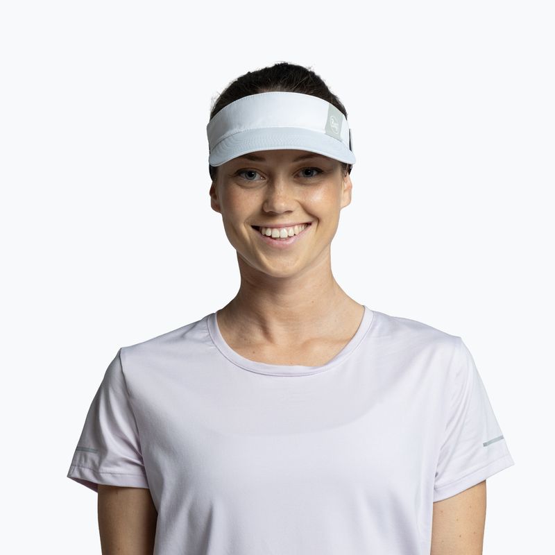 Bėgimo kepuraitė su snapeliu BUFF Speed solid white 3