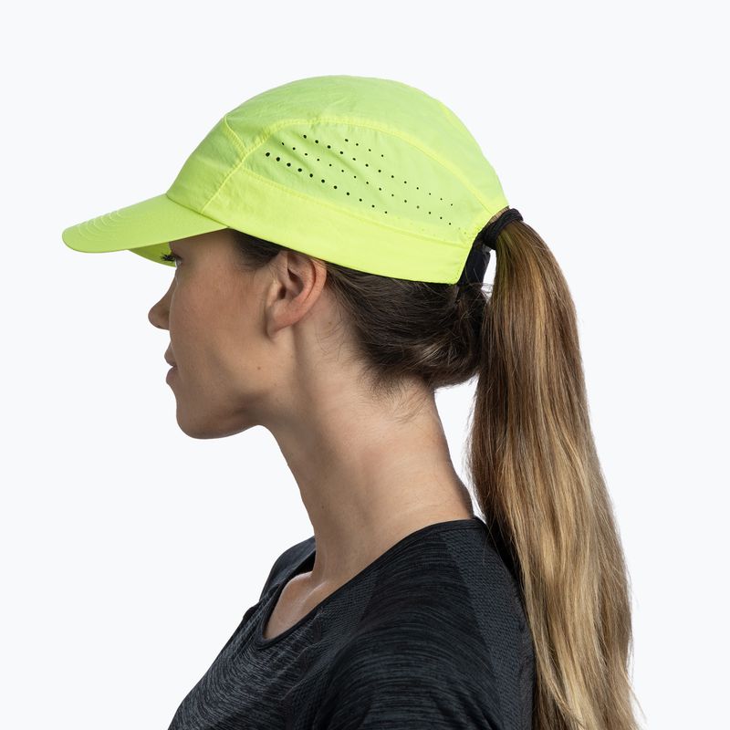 Kepurė su snapeliu BUFF Speed solid lime 4